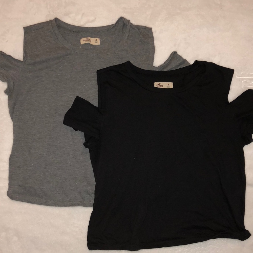 Hollister Cold Shoulder Crop Tops